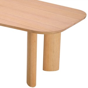 Casa Padrino Luxus Esstisch Naturfarben 248 x 100 x H. 76,5 cm - Rechteckiger Massivholz Küchentisch - Esszimmer Möbel - Küchen Möbel - Luxus Möbel - Luxus Einrichtung - Luxus Qualität