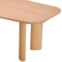 Casa Padrino mesa de comedor de lujo natural 248 x 100 x A. 76,5 cm - Mesa de cocina rectangular de madera maciza - Muebles de comedor - Muebles de cocina - Muebles de lujo - Calidad de lujo