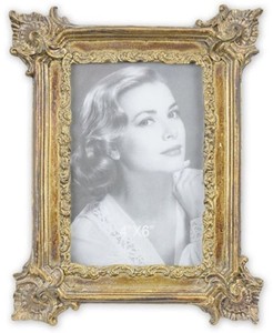 Casa Padrino baroque picture frame antique gold 17 x H. 21.6 cm - Antique style picture frame - Living room decoration - Desk decoration - Decoration accessories in baroque style