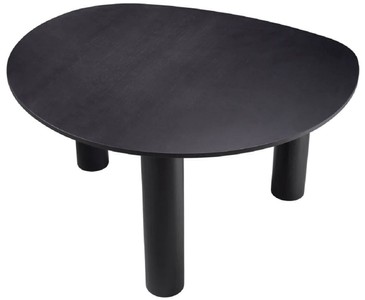 Casa Padrino Luxus Esstisch Schwarz 149 x 128,5 x H. 77 cm - Massivholz Küchentisch - Esszimmer Möbel - Küchen Möbel - Luxus Möbel - Luxus Einrichtung