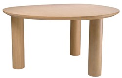 Casa Padrino mesa de comedor de lujo natural 149 x 128,5 x A. 77 cm - Mesa de cocina de madera maciza - Muebles de comedor - Muebles de cocina - Muebles de lujo - Interiores de lujo