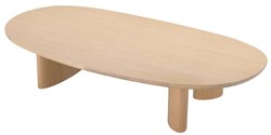 Casa Padrino luxury coffee table natural 168.5 x 86.5 x H. 35.5 cm - Oval solid wood living room table - Living room furniture - Luxury furniture - Luxury furnishings