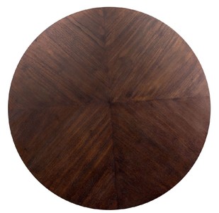 Casa Padrino Luxus Esstisch Dunkelbraun Ø 120 x H. 76 cm - Runder Massivholz Küchentisch - Esszimmer Möbel - Küchen Möbel - Luxus Möbel - Luxus Einrichtung