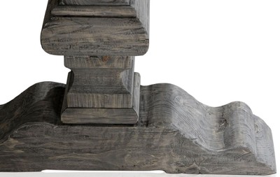 Casa Padrino Landhausstil Esstisch Grau 180 x 90 x H. 76 cm - Rechteckiger Massivholz Küchentisch aus hochwertigen unbehandeltem Altholz - Esszimmer Möbel - Landhausstil Möbel