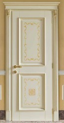 Casa Padrino porte d'appartement baroque de luxe crème / or - Magnifique porte en bois massif avec cadre - Meuble de luxe de style baroque - Meuble baroque - Qualité de luxe - Fabriqué en Italie