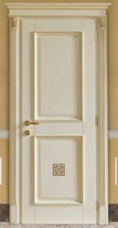 Casa Padrino puerta de apartamento barroco de lujo crema / oro - Magnífica puerta de madera maciza con marco - Muebles de lujo estilo barroco - Muebles barrocos - Hecho en Italia - Calidad de lujo