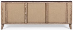 Casa Padrino divano Chesterfield di lusso in pelle artificiale marrone scuro / naturale 194,5 x 85 x A. 85 cm - Divano del soggiorno - Mobili per soggiorno - Mobili Chesterfield - Mobili di lusso