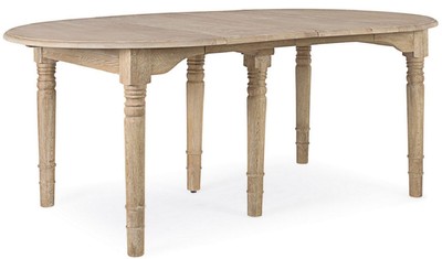 Casa Padrino Luxus Massivholz Esstisch Naturfarben 110-272 x 110 x H. 78 cm - Ausziehbarer Massivholz Küchentisch - Esszimmer Möbel - Küchen Möbel - Massivholz Möbel - Luxus Möbel