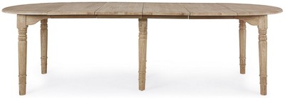 Casa Padrino Luxus Massivholz Esstisch Naturfarben 110-272 x 110 x H. 78 cm - Ausziehbarer Massivholz Küchentisch - Esszimmer Möbel - Küchen Möbel - Massivholz Möbel - Luxus Möbel