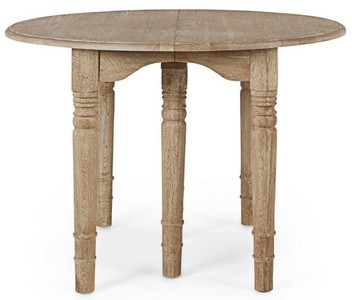 Casa Padrino Luxus Massivholz Esstisch Naturfarben 110-272 x 110 x H. 78 cm - Ausziehbarer Massivholz Küchentisch - Esszimmer Möbel - Küchen Möbel - Massivholz Möbel - Luxus Möbel