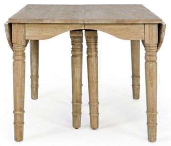 Casa Padrino Luxus Massivholz Esstisch Naturfarben 152-382 x 120 x H. 78 cm - Ausziehbarer Massivholz Küchentisch - Esszimmer Möbel - Küchen Möbel - Massivholz Möbel - Luxus Möbel