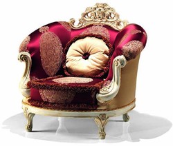 Casa Padrino luxury baroque armchair bordeaux red / white / gold - Baroque style living room armchair - Baroque furniture - Baroque living room & hotel furniture - Luxury quality - Made in Italy