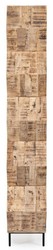 Casa Padrino luxury bookcase brown / black 100 x 30 x H. 186 cm - Solid wood cabinet - Shelf cabinet - Living room furniture - Office furniture - Luxury furniture
