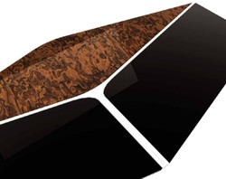 Casa Padrino Luxury Designer Dining Table Black / Brown / Silver 250 x 116 x H. 78 cm - Luxury Furniture - Designer Furniture - Dining Room Furniture - Hotel Furniture - Luxury Quality
