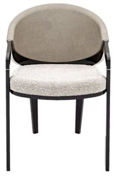 Casa Padrino ensemble de 8 chaises de salle à manger design de luxe gris / marron - Meubles de luxe - Meubles design - Meubles de salle à manger - Meubles de restaurant - Meubles d'hôtel