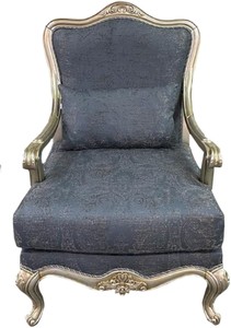 Casa Padrino Luxus Barock Sessel Blau / Silber / Gold - Prunkvoller Wohnzimmer Sessel - Barockstil Wohnzimmer Möbel - Luxus Möbel im Barockstil - Barock Einrichtung - Edel & Prunkvoll Casa Padrino Luxus Barock Sessel Blau / Silber / Gold - Prunkvoller Wohnzimmer Sessel - Barockstil Wohnzimmer Möbel - Luxus Möbel im Barockstil - Barock Einrichtung - Edel & Prunkvoll