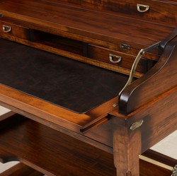 Luxus Massivholz Vintage Stil Sekretär Schreibtisch Braun Luxury Solid Wood Vintage Style Secretary Desk Brown