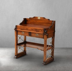 Luxus Massivholz Vintage Stil Sekretär Schreibtisch Braun Luxury Solid Wood Vintage Style Secretary Desk Brown