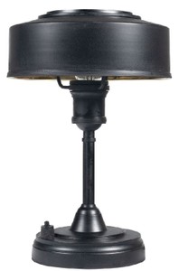 Runde Luxus Art Deco Tischleuchte Schreibtischleuchte Antik Schwarz Round Luxury Art Deco Table Lamp Desk Lamp Antique Black