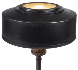 Casa Padrino luxury Art Deco table lamp antique black Ø 22 x H. 32 cm - Round brass desk lamp - Luxury lights - Luxury interior