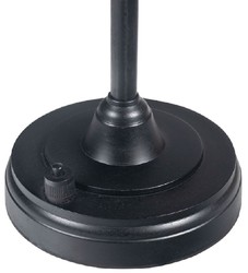 Casa Padrino luxury Art Deco table lamp antique black Ø 22 x H. 32 cm - Round brass desk lamp - Luxury lights - Luxury interior