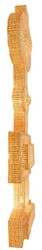 Casa Padrino applique murale design de luxe naturel 81 x 15,5 x H. 207 cm - Applique murale en rotin - Applique murale de salon - Luminaires de luxe - Appliques en rotin