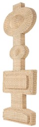 Casa Padrino applique murale design de luxe naturel 81 x 15,5 x H. 207 cm - Applique murale en rotin - Applique murale de salon - Luminaires de luxe - Appliques en rotin