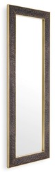 Casa Padrino espejo de pared de lujo bronce / latón antiguo 80 x 3,5 x A. 220 cm - Espejo rectangular - Espejo de salón - Espejo de dormitorio - Espejo de armario - Muebles de lujo