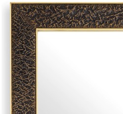Casa Padrino espejo de pared de lujo bronce / latón antiguo 80 x 3,5 x A. 220 cm - Espejo rectangular - Espejo de salón - Espejo de dormitorio - Espejo de armario - Muebles de lujo