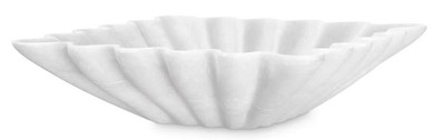 Casa Padrino luxury decorative marble bowl white 30.5 x 30.5 x H. 8 cm - Square fruit bowl - Dining table decoration - Decorative accessories - Luxury accessories - Luxury quality