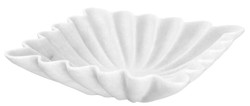 Casa Padrino luxury decorative marble bowl white 30.5 x 30.5 x H. 8 cm - Square fruit bowl - Dining table decoration - Decorative accessories - Luxury accessories - Luxury quality