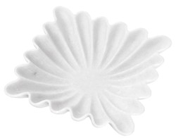 Casa Padrino luxury decorative marble bowl white 30.5 x 30.5 x H. 8 cm - Square fruit bowl - Dining table decoration - Decorative accessories - Luxury accessories - Luxury quality