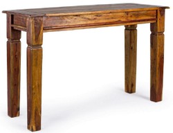 Casa Padrino console de style campagnard marron / naturel 120 x 45 x H. 78 cm - Console rustique en bois massif - Meuble rustique - Meuble en bois massif - Meuble style campagnard