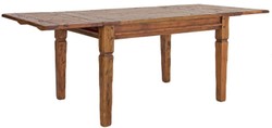 Casa Padrino mesa de comedor estilo campestre marrón / natural 200-290 x 100 x A. 76 cm - Mesa de cocina extensible rústica - Muebles de comedor rústicos madera maciza - Muebles estilo campestre