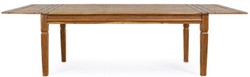 Casa Padrino mesa de comedor estilo campestre marrón / natural 200-290 x 100 x A. 76 cm - Mesa de cocina extensible rústica - Muebles de comedor rústicos madera maciza - Muebles estilo campestre