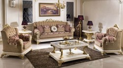 Casa Padrino divano barocco di lusso marrone / bordeaux rosso / bianco / oro - Magnifico divano da soggiorno con motivo elegante - Mobili da soggiorno di lusso in stile barocco - Mobili barocchi