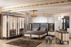 Casa Padrino luxury baroque dresser with mirror beige / black / gold - Baroque style bedroom chest of drawers with mirror - Luxury bedroom furniture in baroque style - Baroque furniture