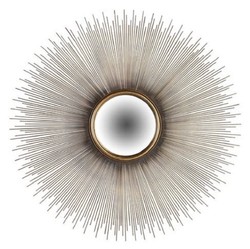 Casa Padrino espejo de pared de lujo oro Ø 90 cm - Espejo de salón redondo - Espejo de dormitorio - Espejo de armario - Muebles de lujo - Interior de lujo - Calidad de lujo