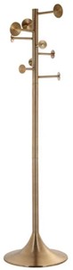Casa Padrino luxury coat stand gold 50 x 50 x H. 190 cm - Aluminum clothes rack - Wardrobe furniture - Aluminum furniture - Luxury furniture