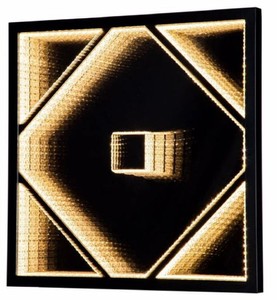 Casa Padrino lámpara de pared LED de lujo negro 60 x 4 x A. 60 cm - Lámpara de pared de cristal regulable - Lámpara de pared de salón - Lámparas de pared de lujo - Lámparas de pared LED