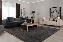 Casa Padrino luxury sofa black / white 253 x 96 x H. 87 cm - Living room sofa - Hotel sofa - Living room furniture - Living room furnishings - Hotel furniture - Luxury furniture