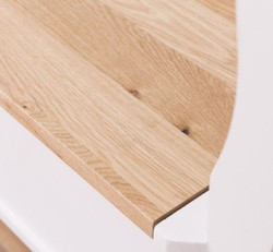 Casa Padrino country style bench white / natural 163 x 48 x H. 92 cm - Solid wood bench with storage space - Solid wood furniture - Country style furniture - Country style furnishings