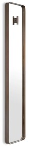 Casa Padrino miroir mural de luxe bronze 30 x 5 x H. 160 cm - Miroir rectangulaire avec patère - Miroir de salon - Miroir de chambre - Miroir d'armoire - Mobilier de luxe - Intérieur de luxe