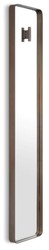Casa Padrino espejo de pared de lujo bronce 30 x 5 x A. 160 cm - Espejo rectangular con perchero - Espejo de salón - Espejo de dormitorio - Espejo de armario - Muebles de lujo