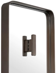 Casa Padrino espejo de pared de lujo bronce 30 x 5 x A. 160 cm - Espejo rectangular con perchero - Espejo de salón - Espejo de dormitorio - Espejo de armario - Muebles de lujo
