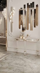 Luxus Art Deco Konsole Konsolentisch Weiß Gold Luxury Art Deco Console Console Table White Gold