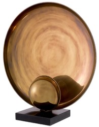 Casa Padrino lámpara de mesa de lujo latón vintage / negro 46 x 17,5 x A. 50,5 cm - Lámpara de escritorio con base de granito - Lámparas de mesa de lujo - Muebles de lujo - Interior de lujo