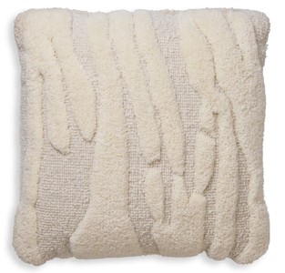 Casa Padrino cuscino di lusso avorio 50 x 50 cm - Cuscino decorativo in lana intrecciato a mano - Cuscino decorativo quadrato - Decorazione soggiorno - Accessori decorativi di lusso