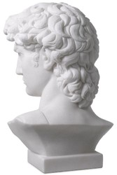 Casa Padrino Luxury Art Nouveau marble bust white 41.5 x 25.5 x H. 66 cm - Decorative sculpture made of high quality marble - Baroque & Art Nouveau decorative accessories - Luxury quality