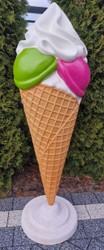 Luxus Outdoor XXL Deko Eis im Hörnchen Bunt Luxury Outdoor XXL Decorative Ice Cream Cone Colorful
